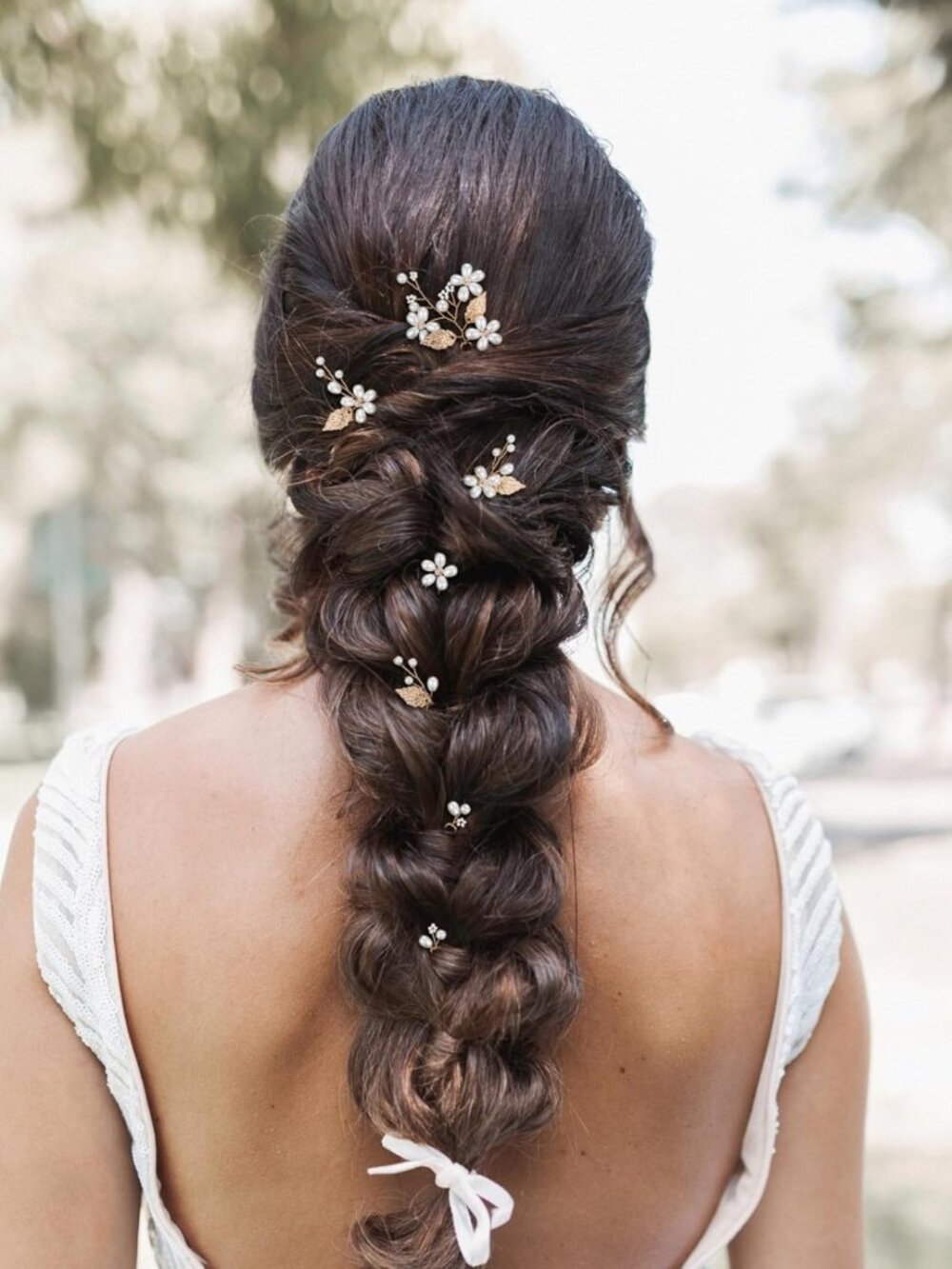 Elegant Pearl Bridal Hair Pins Set - Vintage Leaf Hair Accessories for Weddings